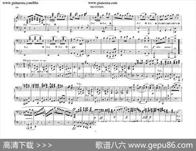 PianoConcertoNo.2infMinorOp.21（f小调第二钢琴协奏曲·四手联弹版）|肖邦-chopin