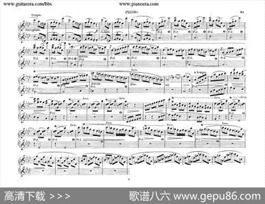 PianoConcertoNo.2infMinorOp.21（f小调第二钢琴协奏曲·四手联弹版）|肖邦-chopin