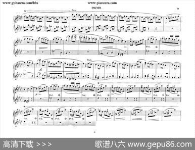 PianoConcertoNo.2infMinorOp.21（f小调第二钢琴协奏曲·四手联弹版）|肖邦-chopin