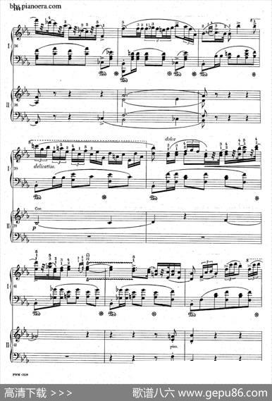 GrandePolonaiseBrilliantePrecededbyanAndanteSpianatoOp.22（平静的行板与华丽的波兰舞曲·双钢琴版）|肖邦-chopin