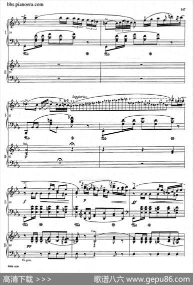 GrandePolonaiseBrilliantePrecededbyanAndanteSpianatoOp.22（平静的行板与华丽的波兰舞曲·双钢琴版）|肖邦-chopin