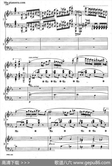 GrandePolonaiseBrilliantePrecededbyanAndanteSpianatoOp.22（平静的行板与华丽的波兰舞曲·双钢琴版）|肖邦-chopin