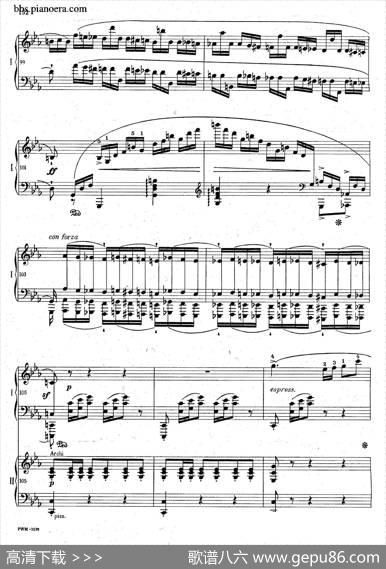 GrandePolonaiseBrilliantePrecededbyanAndanteSpianatoOp.22（平静的行板与华丽的波兰舞曲·双钢琴版）|肖邦-chopin