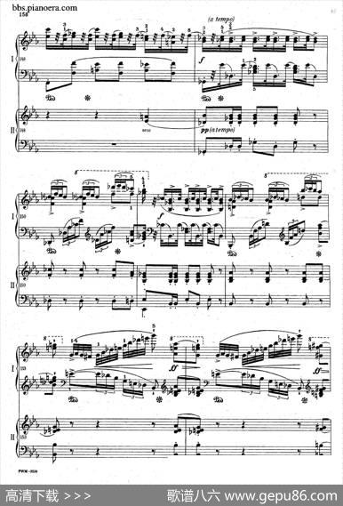 GrandePolonaiseBrilliantePrecededbyanAndanteSpianatoOp.22（平静的行板与华丽的波兰舞曲·双钢琴版）|肖邦-chopin