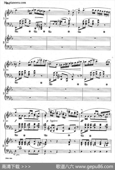 GrandePolonaiseBrilliantePrecededbyanAndanteSpianatoOp.22（平静的行板与华丽的波兰舞曲·双钢琴版）|肖邦-chopin