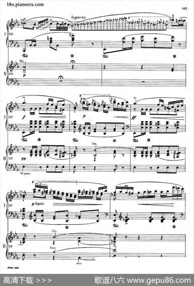 GrandePolonaiseBrilliantePrecededbyanAndanteSpianatoOp.22（平静的行板与华丽的波兰舞曲·双钢琴版）|肖邦-chopin