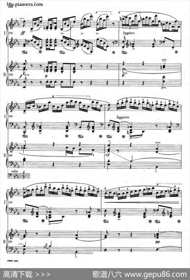 GrandePolonaiseBrilliantePrecededbyanAndanteSpianatoOp.22（平静的行板与华丽的波兰舞曲·双钢琴版）|肖邦-chopin