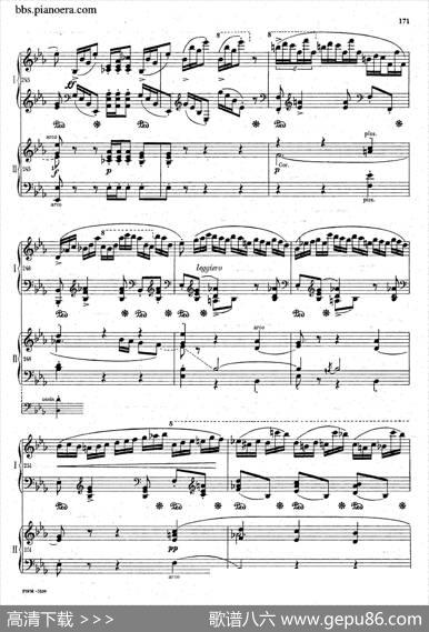 GrandePolonaiseBrilliantePrecededbyanAndanteSpianatoOp.22（平静的行板与华丽的波兰舞曲·双钢琴版）|肖邦-chopin