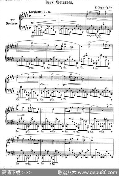 DeuxNocturnesOp.27（2首夜曲·1）|肖邦-chopin
