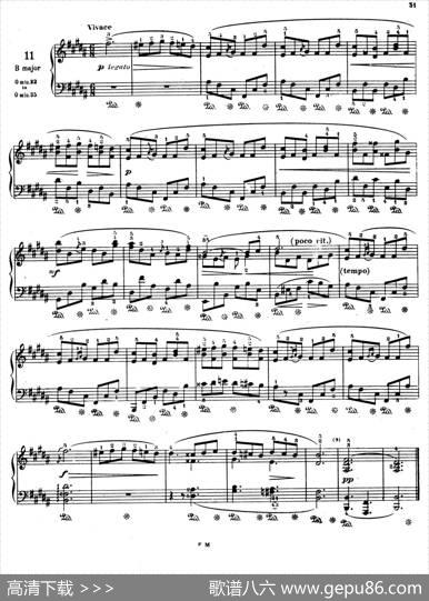 PreludesOp.28（24首前奏曲·11）|肖邦-chopin