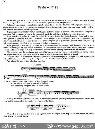 PreludesOp.28（24首前奏曲·12）|肖邦-chopin