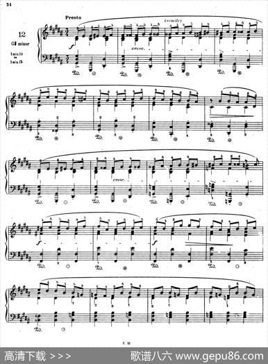 PreludesOp.28（24首前奏曲·12）|肖邦-chopin