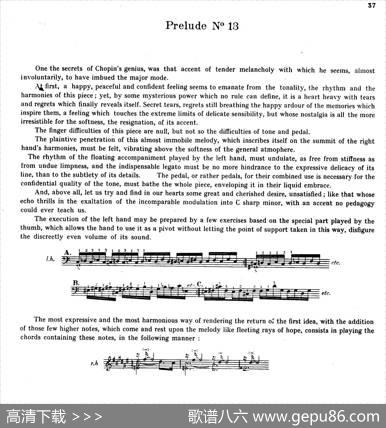 PreludesOp.28（24首前奏曲·13）|肖邦-chopin