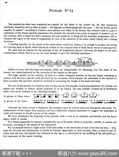 PreludesOp.28（24首前奏曲·14）|肖邦-chopin
