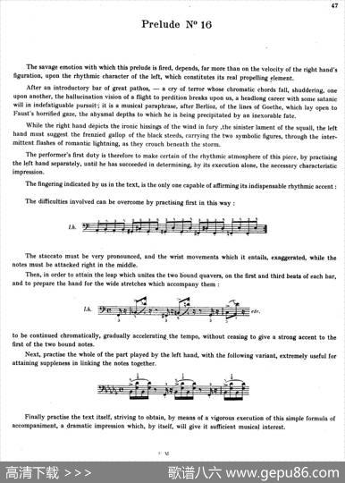 PreludesOp.28（24首前奏曲·16）|肖邦-chopin