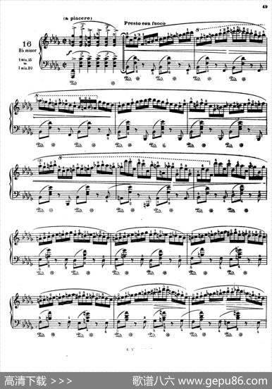 PreludesOp.28（24首前奏曲·16）|肖邦-chopin