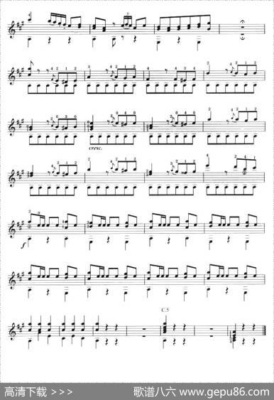 古典吉他考级七级外国乐曲A组（3、玛祖卡舞曲）|列尼阿西