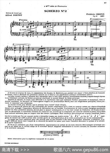 Scherzono.2inb-flatMinorOp.31（降b小调第二谐谑曲）|肖邦-chopin