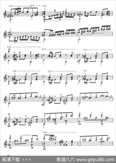 古典吉他考级九级外国乐曲B组（1、西班牙小夜曲）|马拉斯
