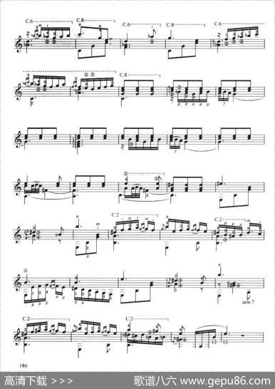 古典吉他考级九级外国乐曲B组（2、格拉纳达）|阿尔贝尼斯