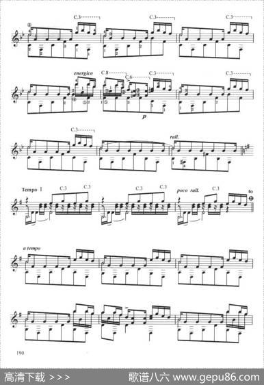 古典吉他考级九级外国乐曲B组（3、西班牙舞曲No10）|戈拉纳多斯