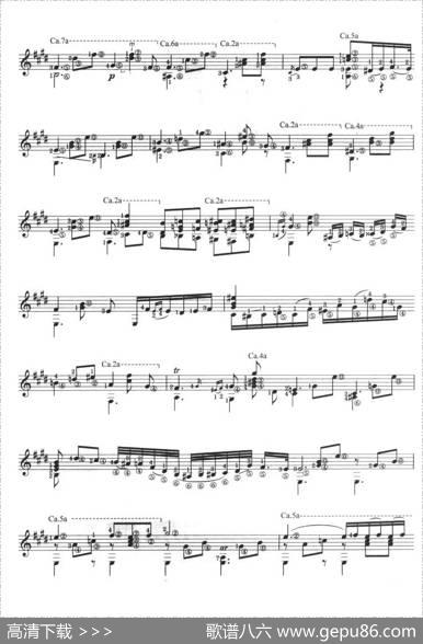 古典吉他考级十级外国乐曲A组（2、夜曲）|肖邦