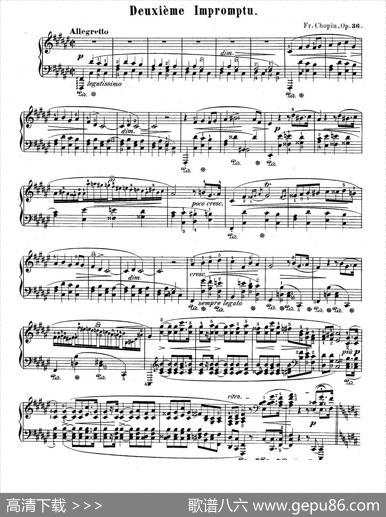 Impromptuno.2inF-SharpMajorOp.36（升F大调第二即兴曲）|肖邦-chopin