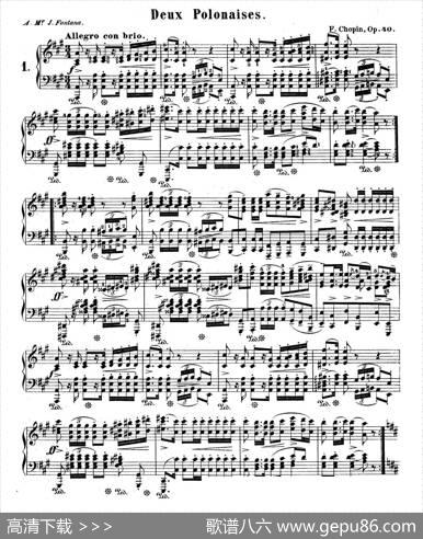 DeuxPolonaisesOp.40（2首波兰舞曲）|肖邦-chopin
