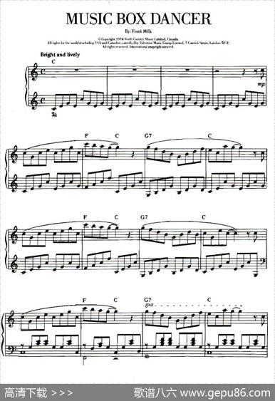 100首欧美流行歌曲钢琴独奏：MUSICBOXDANCHR