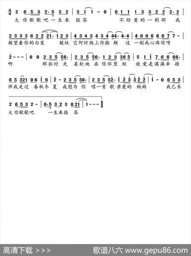 唱给妈妈的歌（彭重远词曲） - 彭重远|彭重远