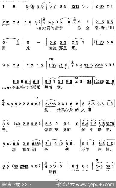 《党的女儿》选曲：误会深重我话怎讲（第六场玉梅、秀英、匪兵唱段） - 根据上海市淮剧团原词改编|丁式平编曲