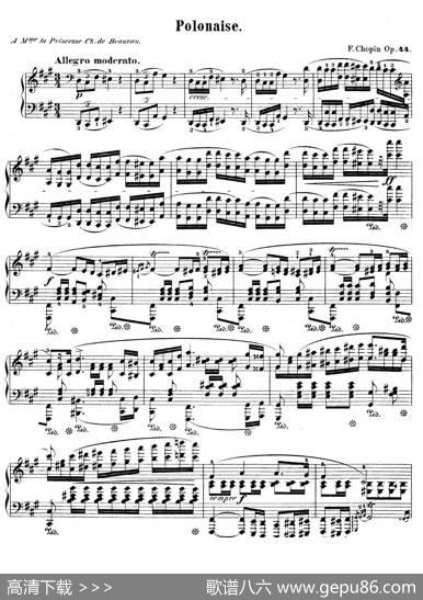 Polonaiseinf-SharpMinorOp.44（升f小调波兰舞曲）|肖邦-chopin
