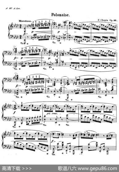PolonaiseinA-flatMajorHeroiqueOp.53（降A大调波兰舞曲“英雄”）|肖邦-chopin