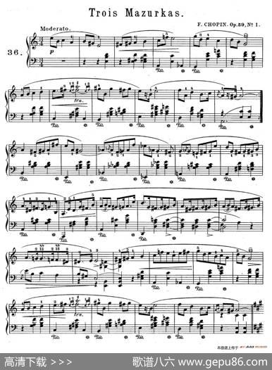 TroisMazurkasOp.59（3首玛祖卡舞曲·1）|肖邦-chopin