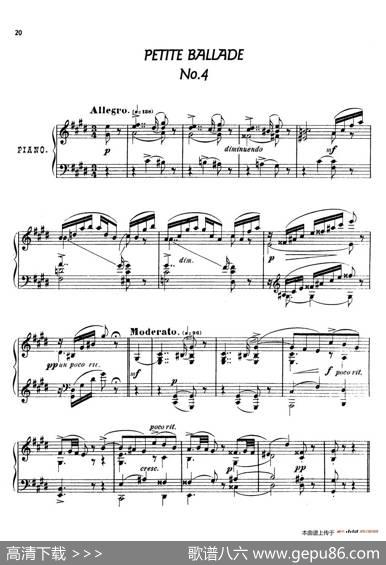 24CharacteristicPiecesOp.36（24首性格小品·4）|安东·斯捷潘诺维奇·阿连斯基