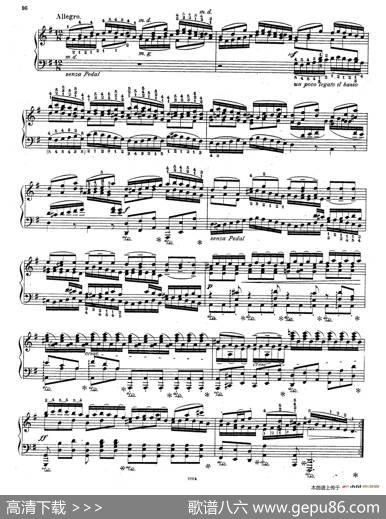BrandenburgConcertoNo.3inGMajorBWV.1048（G大调第三勃兰登堡协奏曲·钢琴独奏版）|巴赫