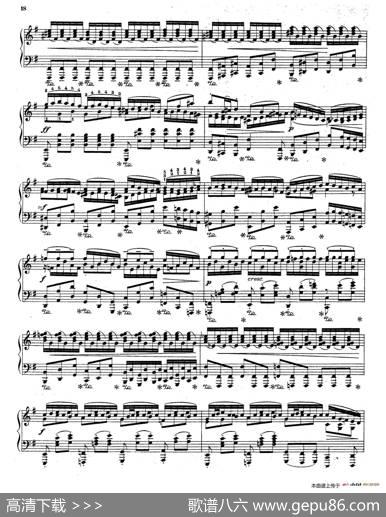 BrandenburgConcertoNo.3inGMajorBWV.1048（G大调第三勃兰登堡协奏曲·钢琴独奏版）|巴赫