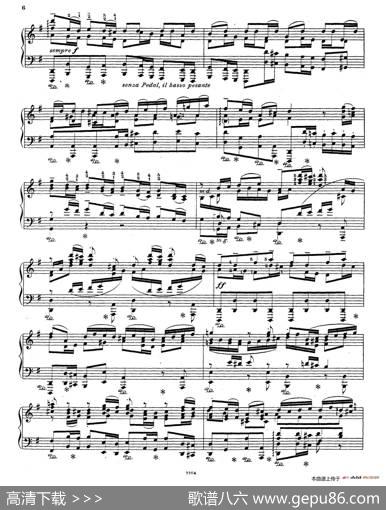 BrandenburgConcertoNo.3inGMajorBWV.1048（G大调第三勃兰登堡协奏曲·钢琴独奏版）|巴赫