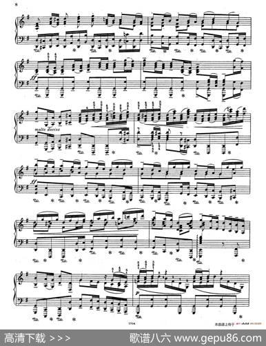 BrandenburgConcertoNo.3inGMajorBWV.1048（G大调第三勃兰登堡协奏曲·钢琴独奏版）|巴赫