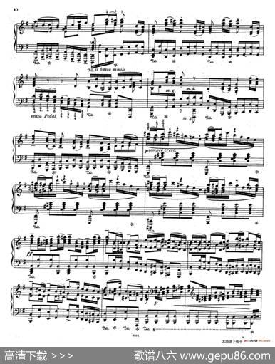 BrandenburgConcertoNo.3inGMajorBWV.1048（G大调第三勃兰登堡协奏曲·钢琴独奏版）|巴赫