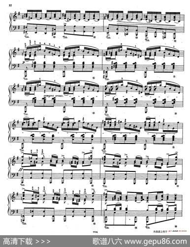BrandenburgConcertoNo.3inGMajorBWV.1048（G大调第三勃兰登堡协奏曲·钢琴独奏版）|巴赫