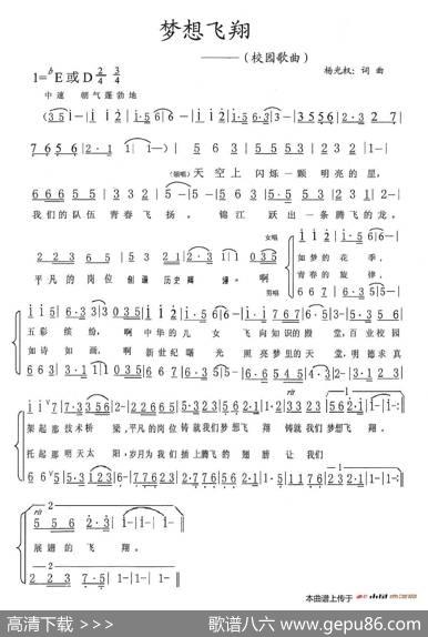 梦想飞翔（杨光全词杨光全曲） - 杨光全|杨光全