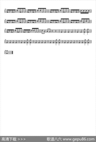 makemewannadie（架子鼓谱）