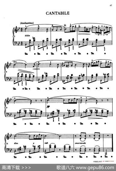 Cantabile（如歌的作品）|肖邦-chopin遗作