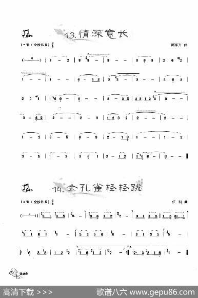 葫芦丝曲精选：情深意长金孔雀轻轻跳|王甲坤，王甲华编著