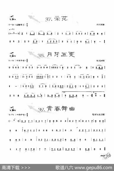 葫芦丝曲精选：采花月芽五更青春舞曲|王甲坤，王甲华编著