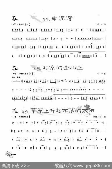 葫芦丝曲精选：南泥湾北京的金山上草原上升起不落的太阳|王甲坤，王甲华编著