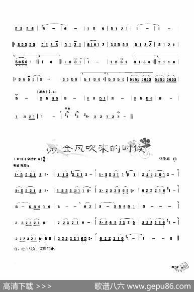 葫芦丝曲精选：金孔雀与凤尾竹金风吹来的时候|王甲坤，王甲华编著