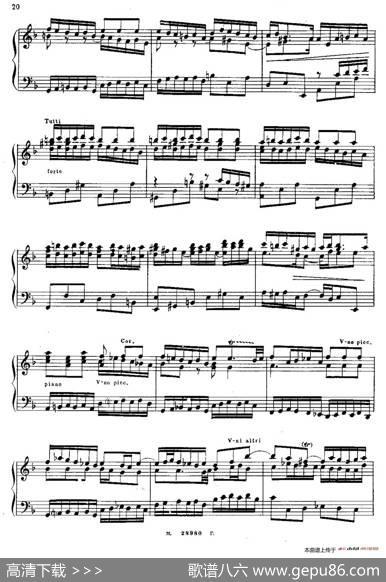 BrandenburgConcertoNo.1inFMajorBWV1046（F大调第一勃兰登堡协奏曲·第三乐章）|约翰·塞巴斯蒂安·巴赫（J.S.Bach,