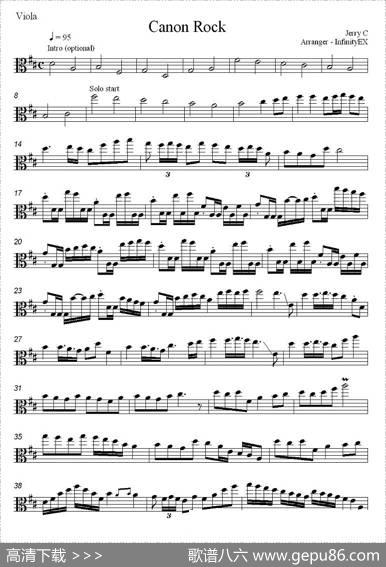 CanonRock（卡农摇滚）（中提琴）